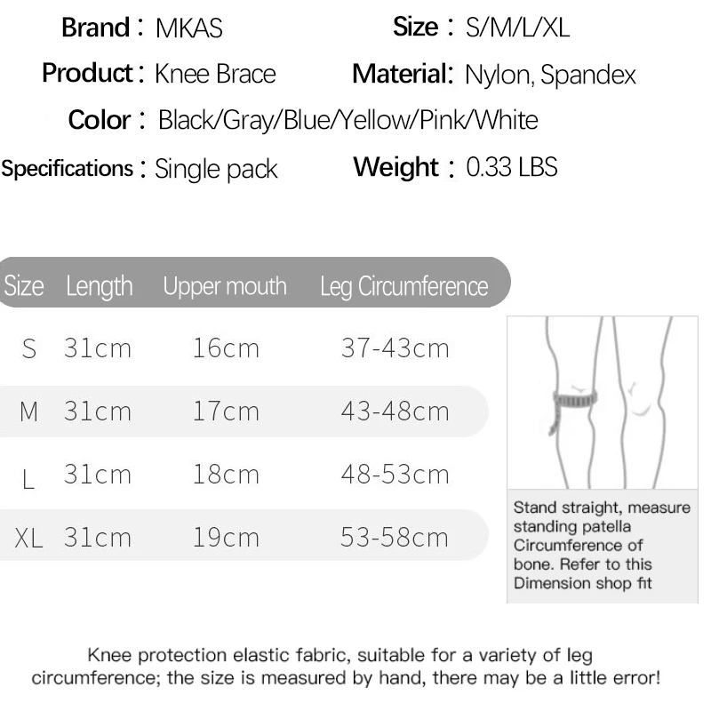 1 Pair Knee Brace Fitness Running Cycling Elastic Knee Protector Silicone Gel Spring Support Pads for Arthritis Pain Relief