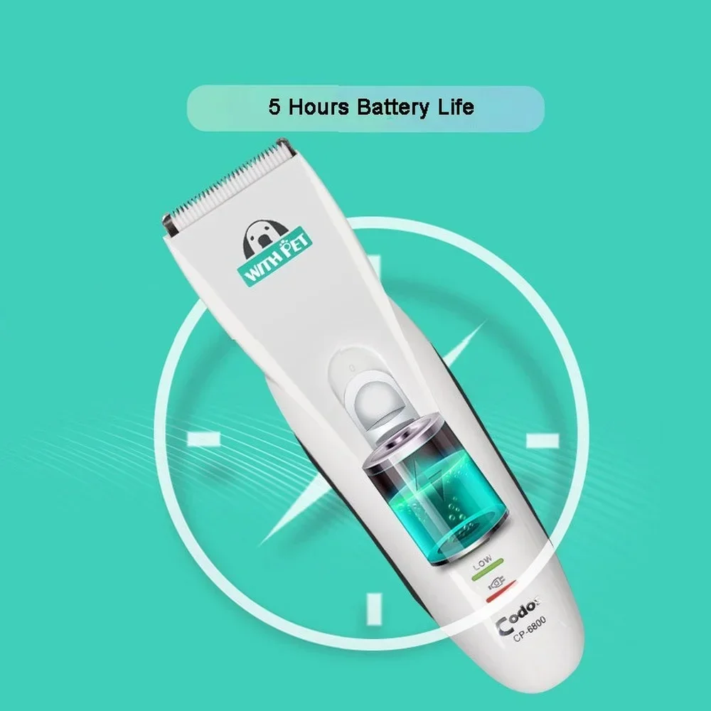 Codos CP6800 Rechargeable Cat Dog Hair Trimmer Electrical Hair Clipper Remover Cutter Grooming Dog Cut Machine