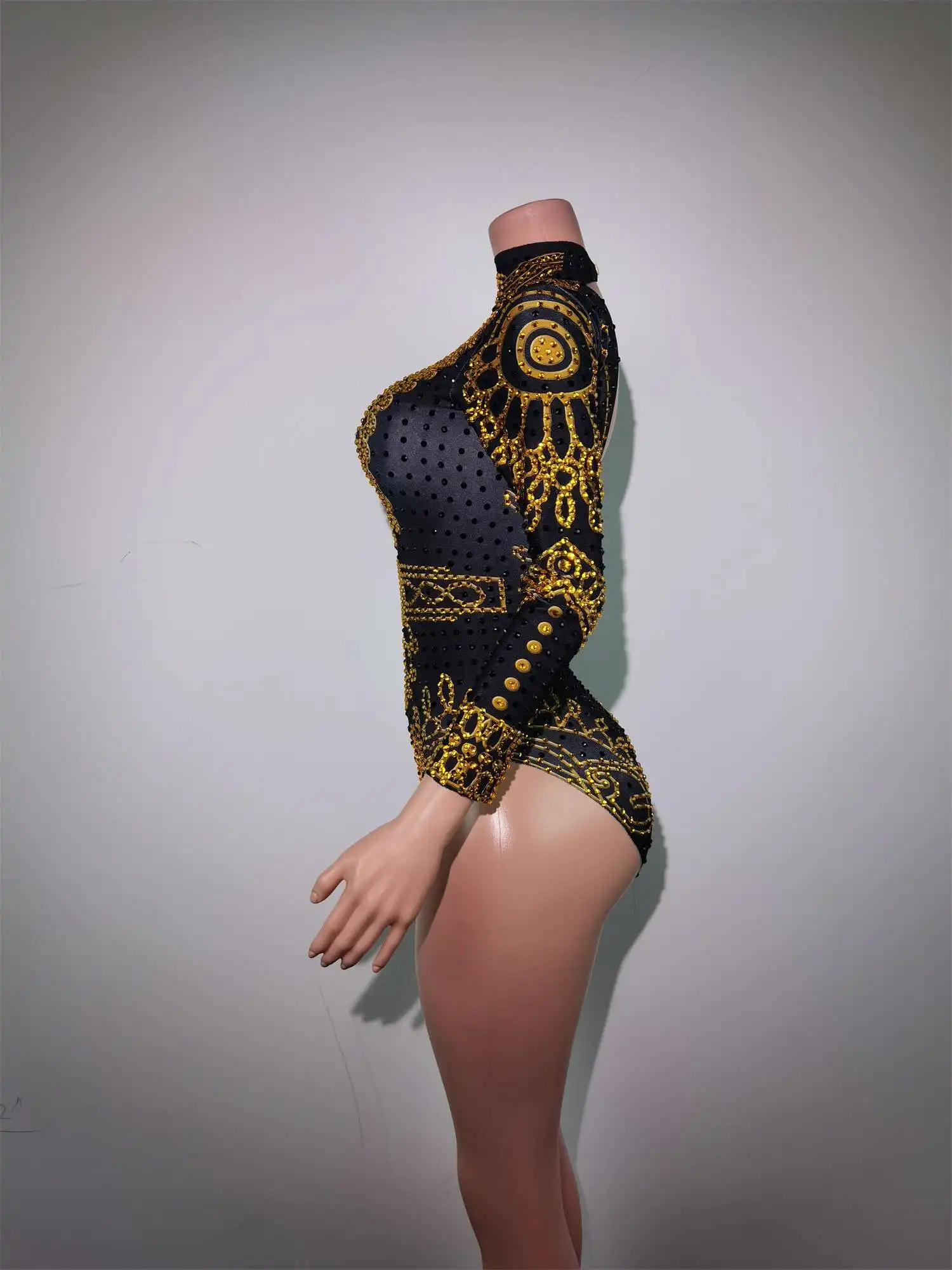 Sexy Rhinestones Bodysuit Birthday Celebrate Wear Female Singer Show Bodysuit Evening Prom Party Stage Wear Napolun