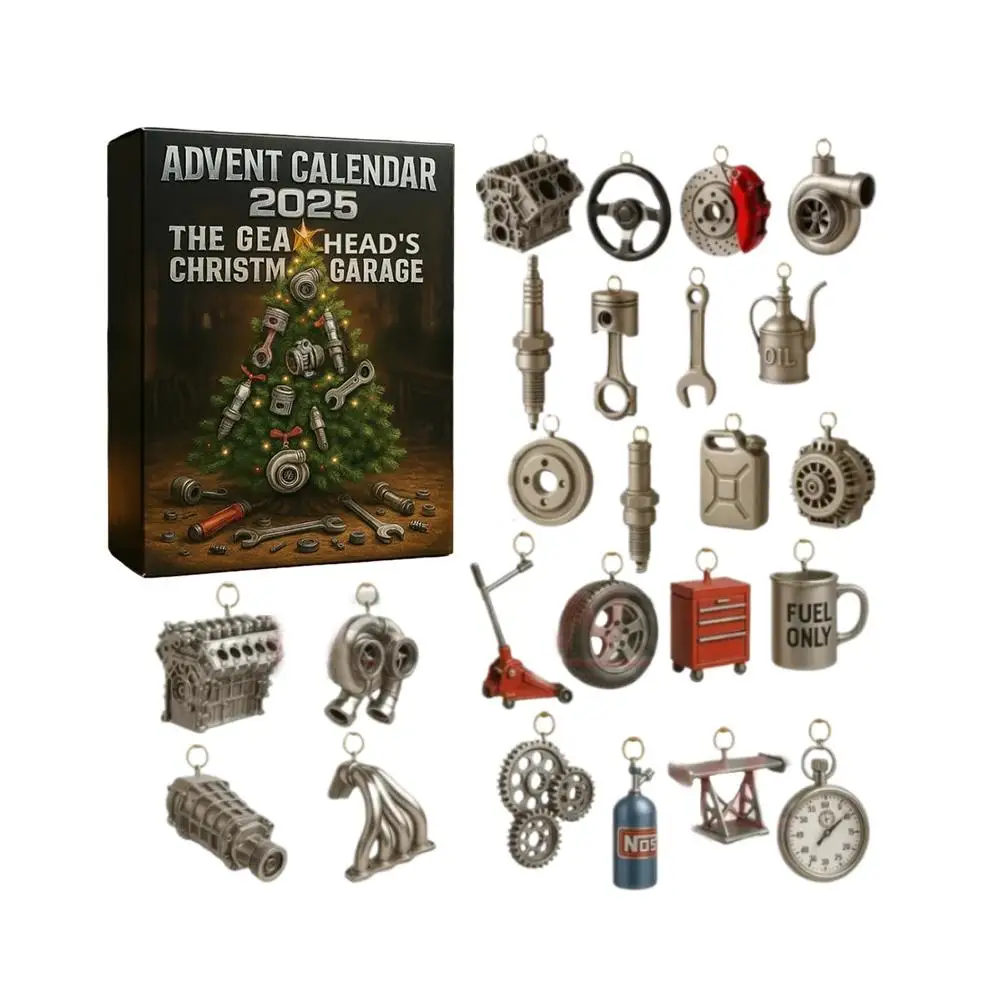 Crystal Cats Advent Calendars 2025, Calendrier De Compte à Rebours De Noël Avec 24 Ornements De Chaton Mignon,décorations D'arbres - Maison