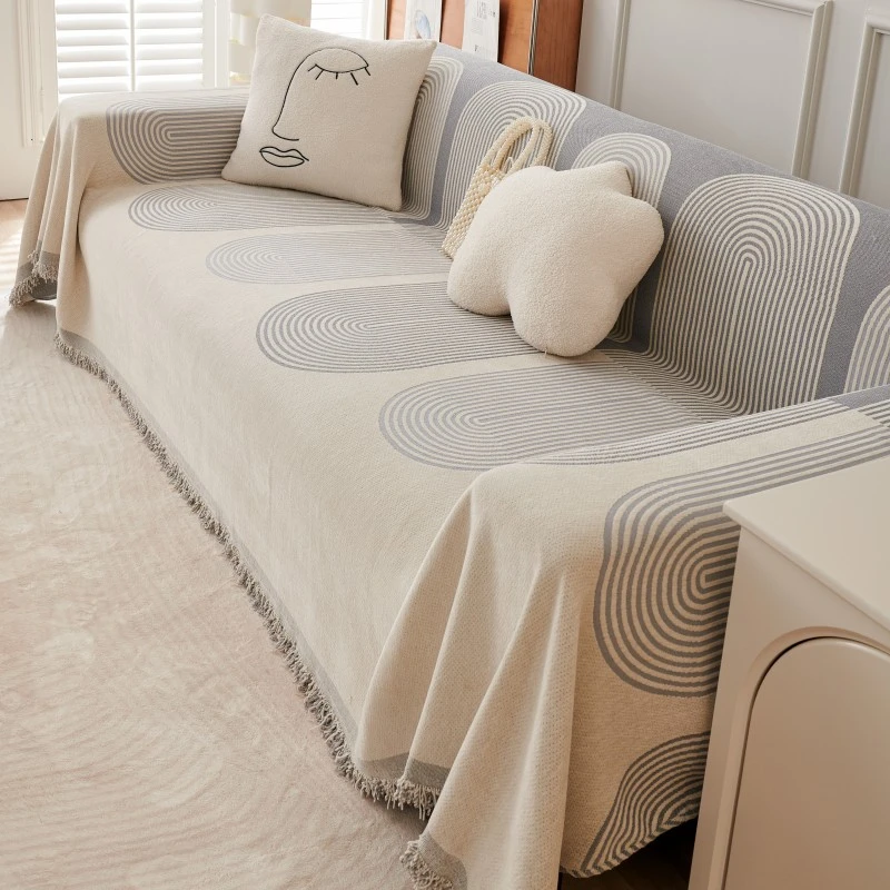 Soft Chenille Sofa Blanket Multipurpose Reversible Couch Sofa Cover