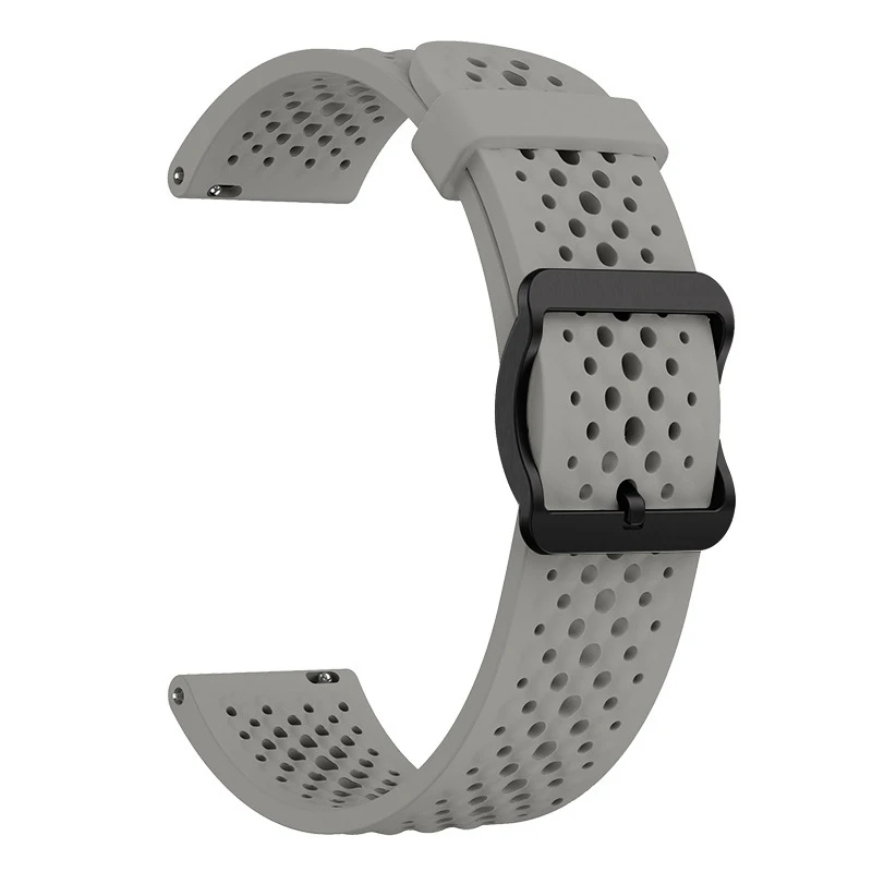 Breathable 22mm Silicone Watch Strap Replacement Bracelet