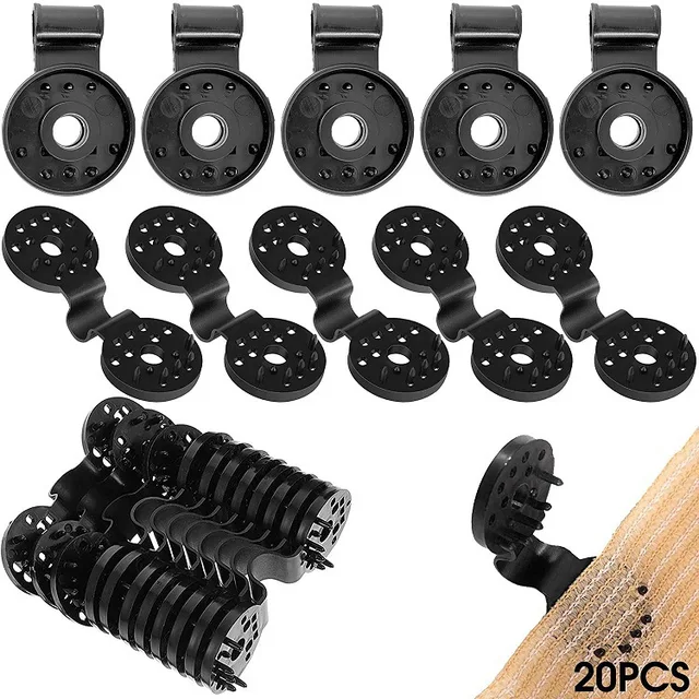 20 ~ 50 Darabos Napsütéses Nettó Klipkert Szerszámok Üvegházhatású Árnyékoló Ruhák Rögzítse - Image 4