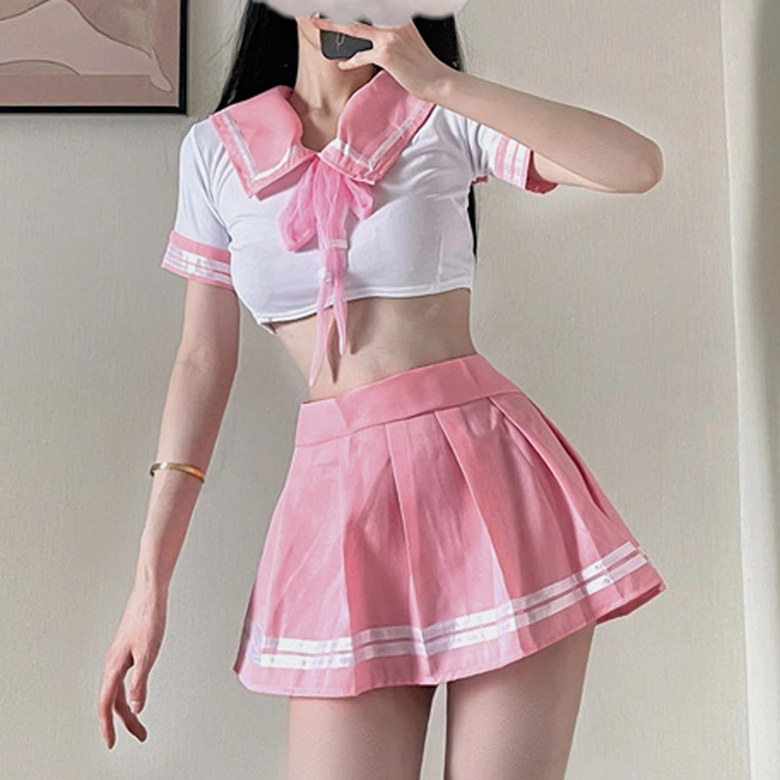 Woman Suit Porn - Sexy Women Lingerie Performance Plaid Student Porn Uniform Cosplay Pleated  Skirt Babydoll Porno Suit Perspective Suit Lenceria - Exotic Costumes -  AliExpress