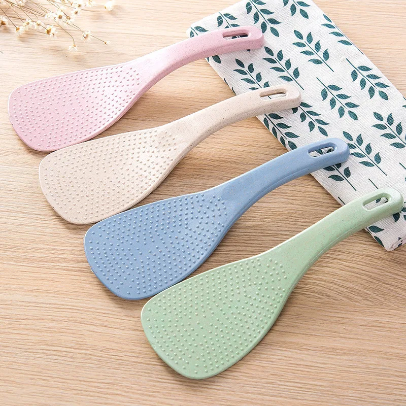 

Wheat Straw Rice Scoop Spoon Household Rice Cooker Nonstick Rice Spoon Kitchen Rice Shovel Kitchen Tools Gadgets