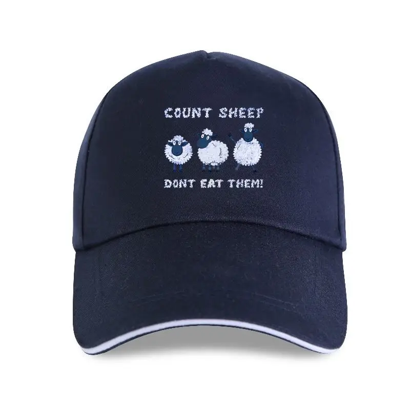 

new cap hat Count Sheep Don T Eat Them Counting Sheeps Vegan Vegetarian Food Baseball Cap Cotton Simple Fashion