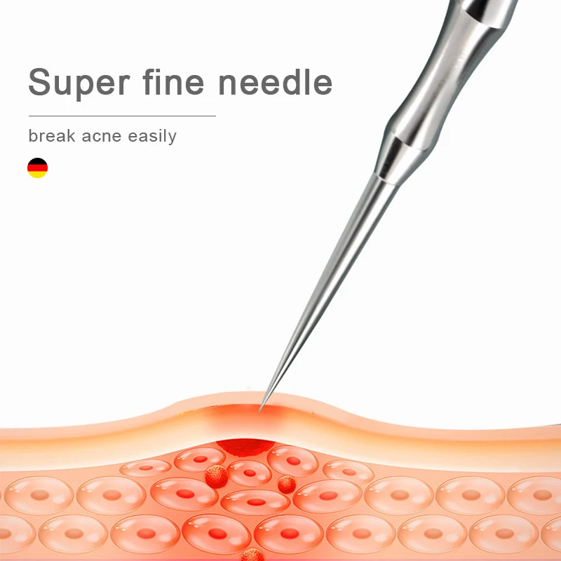New German Acne Blackhead Removal Needles Pimples Blackhead Clip Tweezers Beauty Artifact Blemish Extractor Remover Needle Tool 3