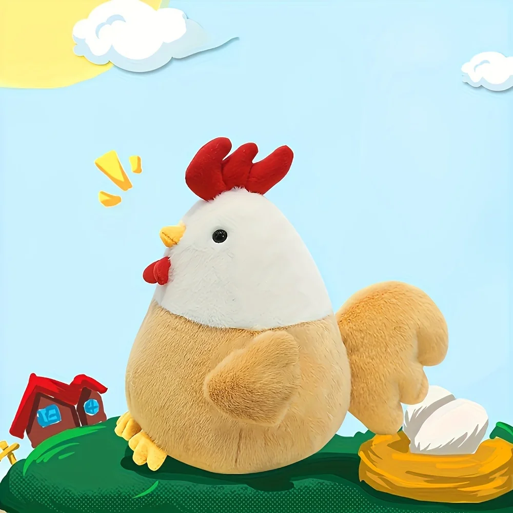 1 Cute Doll, Chicken Doll, Plush Toy, Soft and Comfortable Chicken Doll, Hen Rag Doll, Sleep Doll, Pillow As A Gift 4