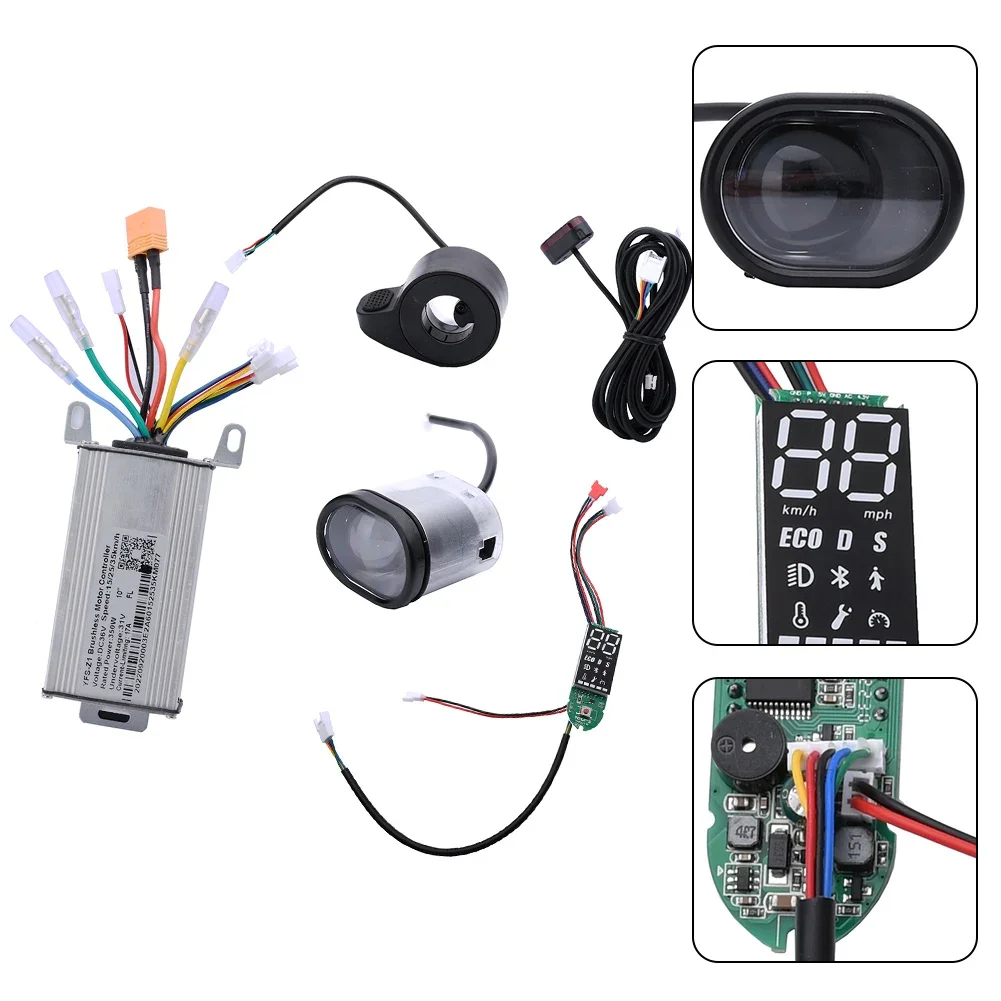 Produktbild von 6-poliges LCD-Display Für Liviae E-Scooter – Armaturenbrett Mit Geschwindigkeit, Gang, Akku & Modus – ABS, Wasserdicht, 130x110x30 Mm