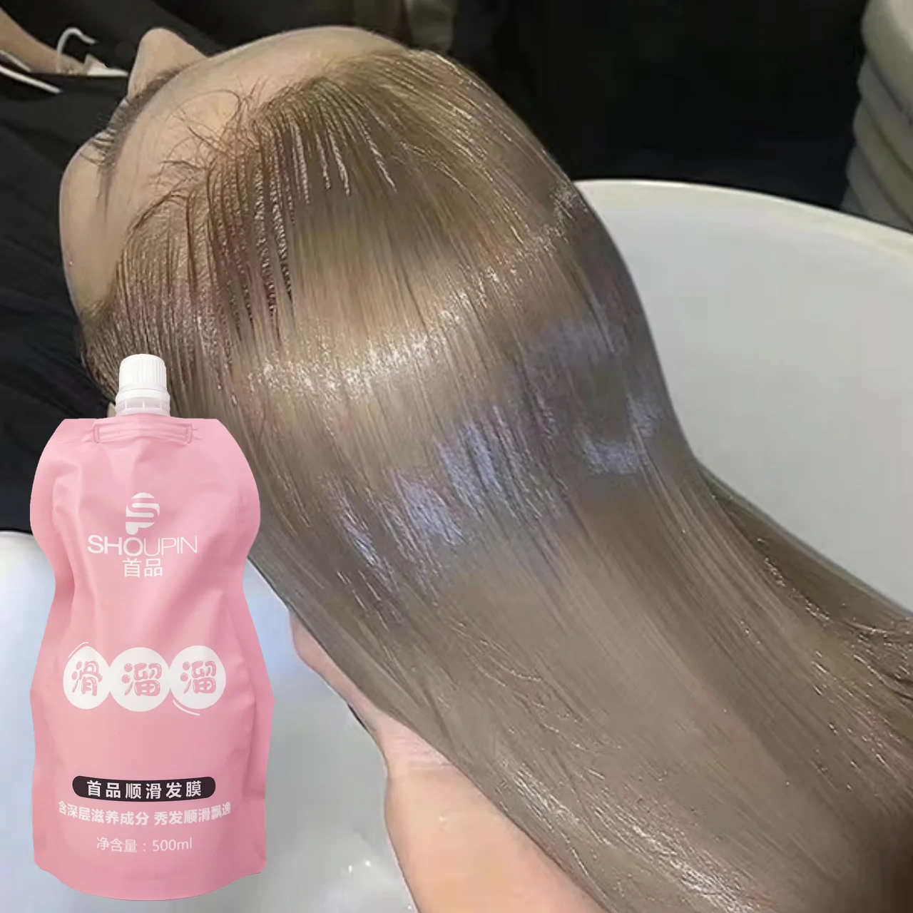 Description Picture 4 of itemConditioners Repair Damage Hair Root Keratin Hair Mask Quickly Repairs Damage Frizz Damaged Smooths Hair Vitamins Hair Mask