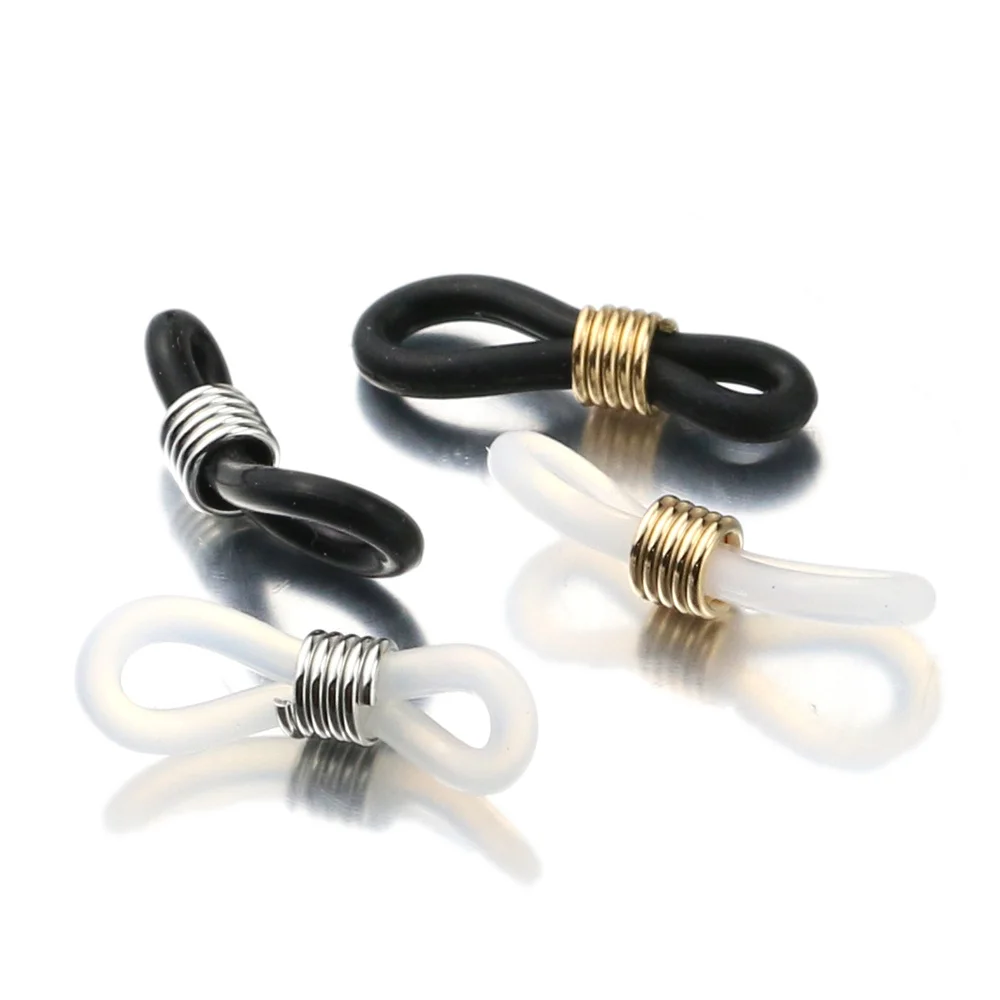 Eyewear Chain Holder Strap with Rubber Loop Connectors - 20pcs Set