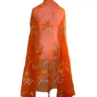 2025 New Dubai Scarf For Muslim Women African Chiffon big Hijab Islam Hijab Pashmina Turban Headscarf Embroidery Shawls