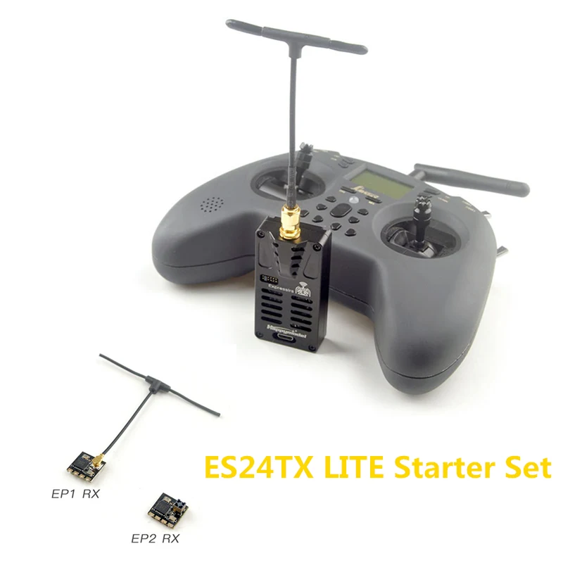 HappyModel 2.4G ExpressLRS ELRS Starter Set ES24TX Lite TX 3PCS 2.4G EP1 EP2 EPW5 RX for T-LITE RC Airplane FPV Long Range Drone