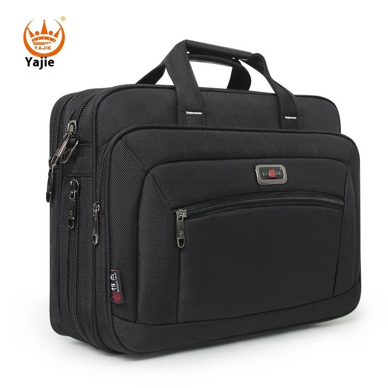 Business men's briefcase canvas waterproof large capacity 15.6 inch laptop bag work bag business bags official office laptop bag,leather briefcase,business shoulder bag
