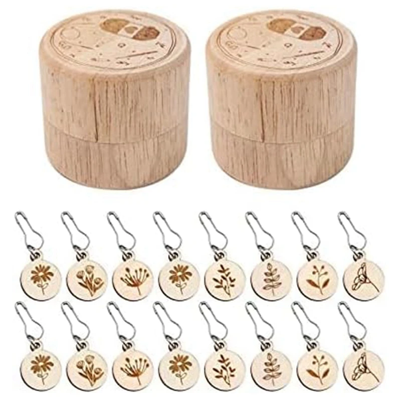 

16 шт., съемные маркеры для вязания и вязания крючком