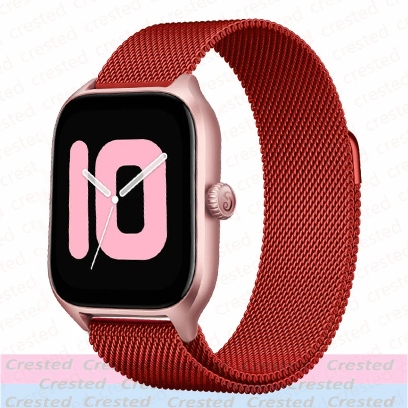 Sleek Milanese Metal Band, 20mm/22mm Adjustable Bracelet Strap