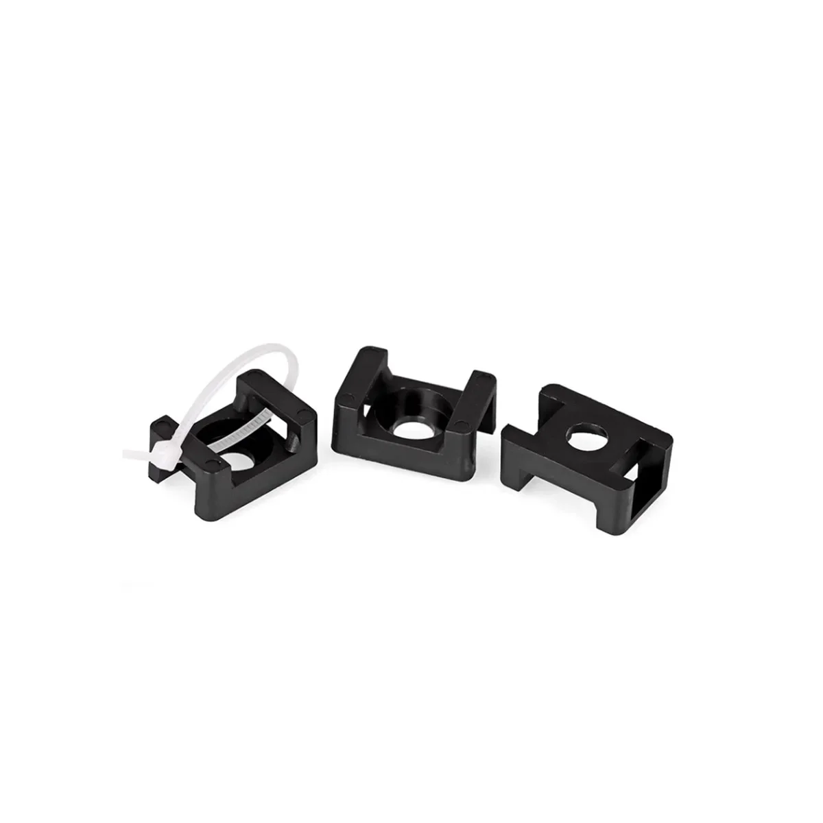 Saddle Shaped Wire Tie Fixed Seat Cable Organizer Screw Hole Type Cable Bundle Clamp HC Series