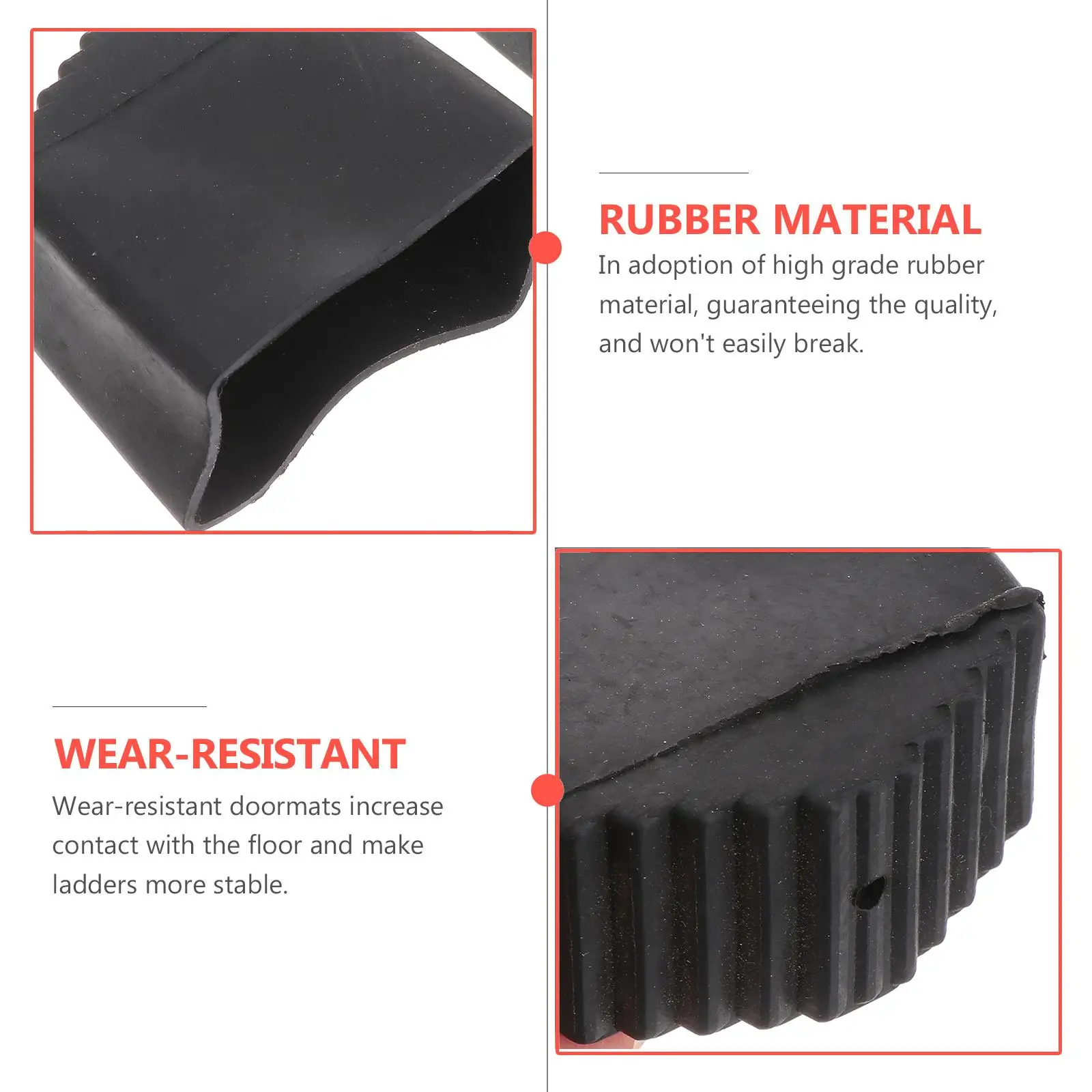 Lot De 2 Protège-pieds Antidérapants Pour échelle - Diamètre 44mm - Marque Uxcell