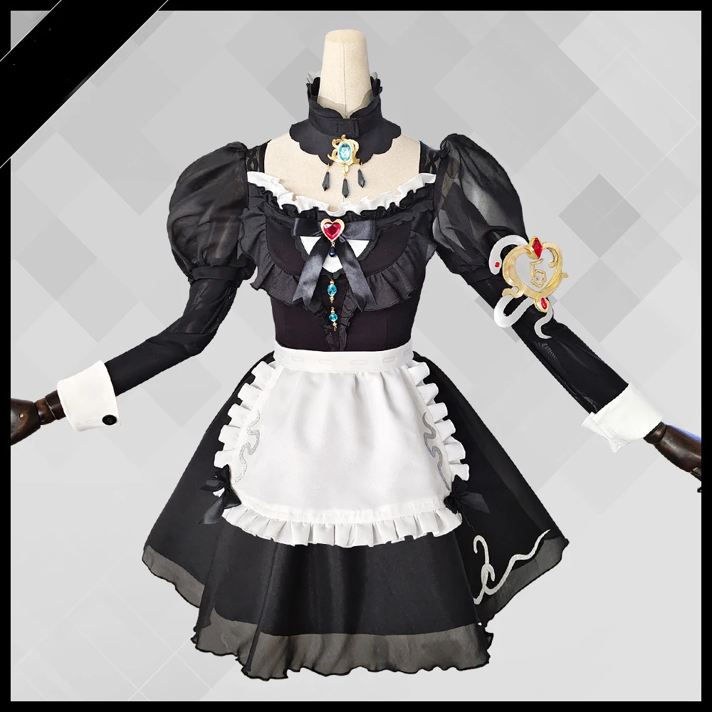 

GAME Identity ⅤCosplay Costume Crimson Priestess Fiona Gilman Dress Maid Attire Lolita Woman Carnival Suit Wig Shoes Outfit Suit