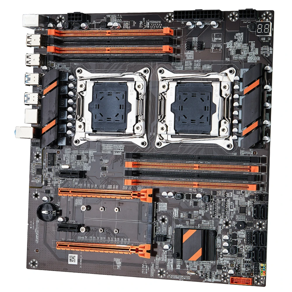Материнская плата X99 с двумя процессорами и комплектом памяти XEON E5 ...