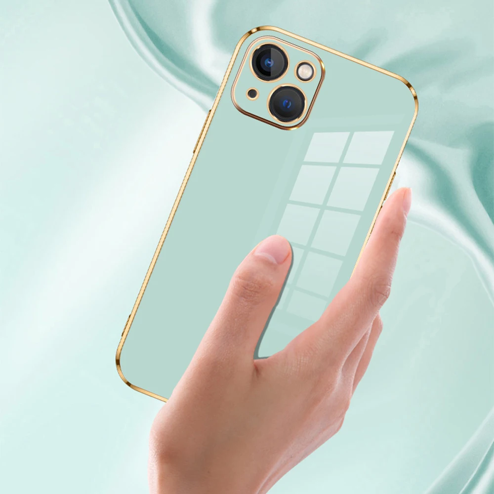 For iPhone 15 Pro Case iPhone 15 Plus iPhone 14 Pro MAX iPhone 13 12 11 X xr xs 7 8 6P 6s Phone Case Luxury Square Plating Cover — view 4