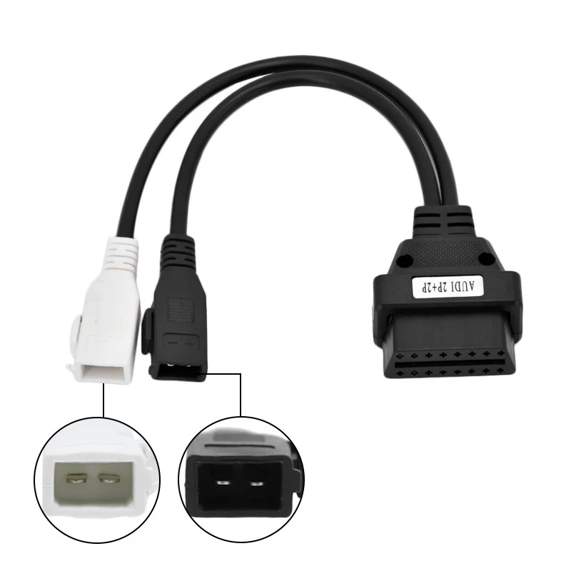 KKL Adattatore Cavo Diagnostico 2x2 A 16 Pin OBDII – Compatibile Con Audi, Skoda, VW – Lunghezza 31cm