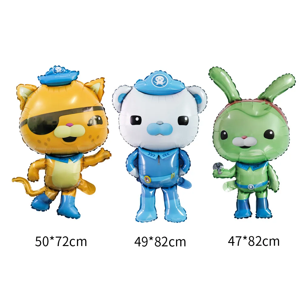 

Octonauts Balloon Party Decoration Barnacles Kwazii Dashi Unit Anime Cartoon Aluminum Foil Balloon for Children Birthday Partys