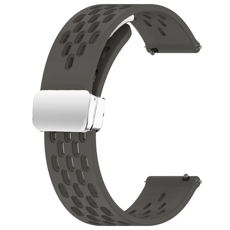 22mm Sports Silicone Magnetic Watch Strap Bracelet - Universal Band