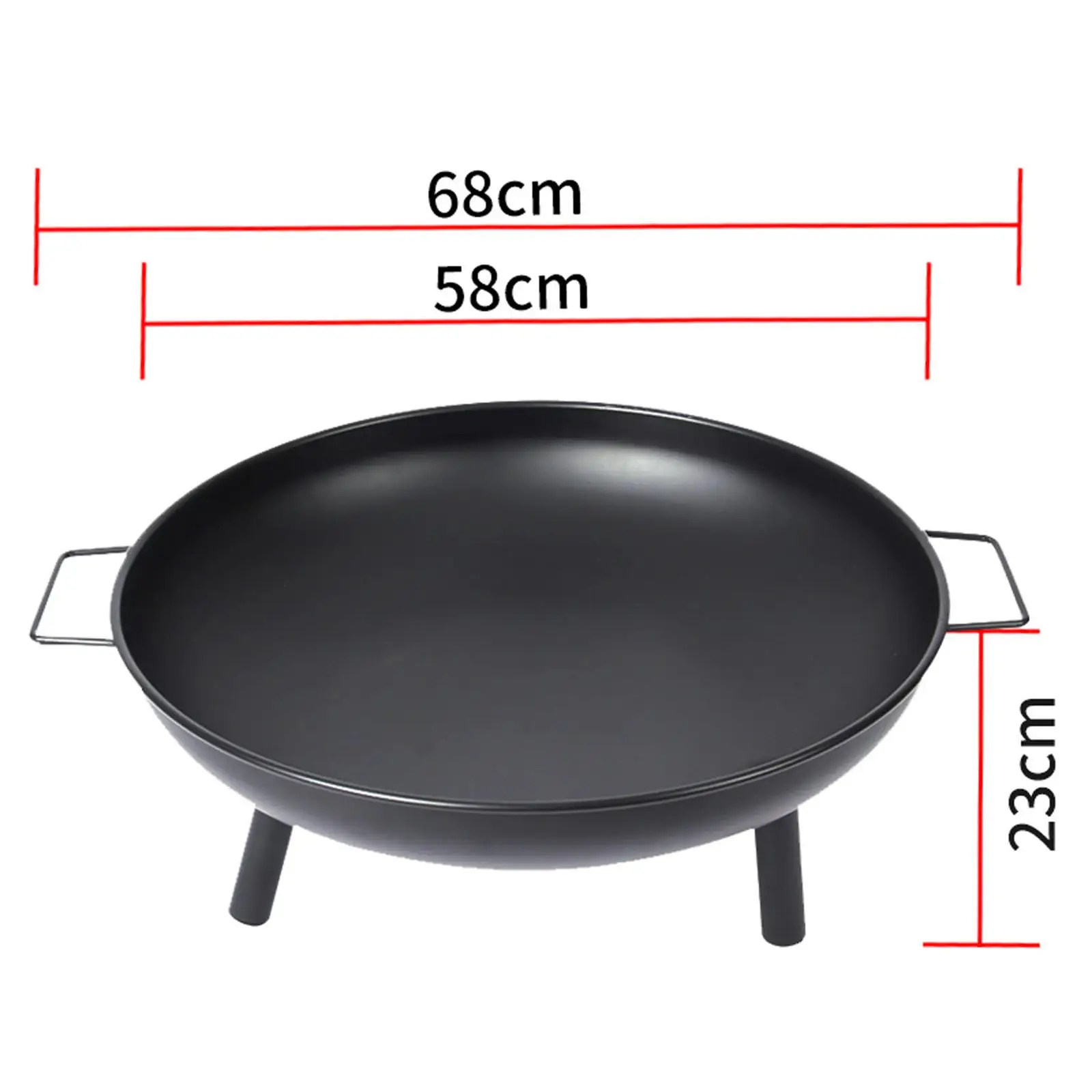 Cast Firepit Wood Burning Fireplace for Backyard Terrace Camping