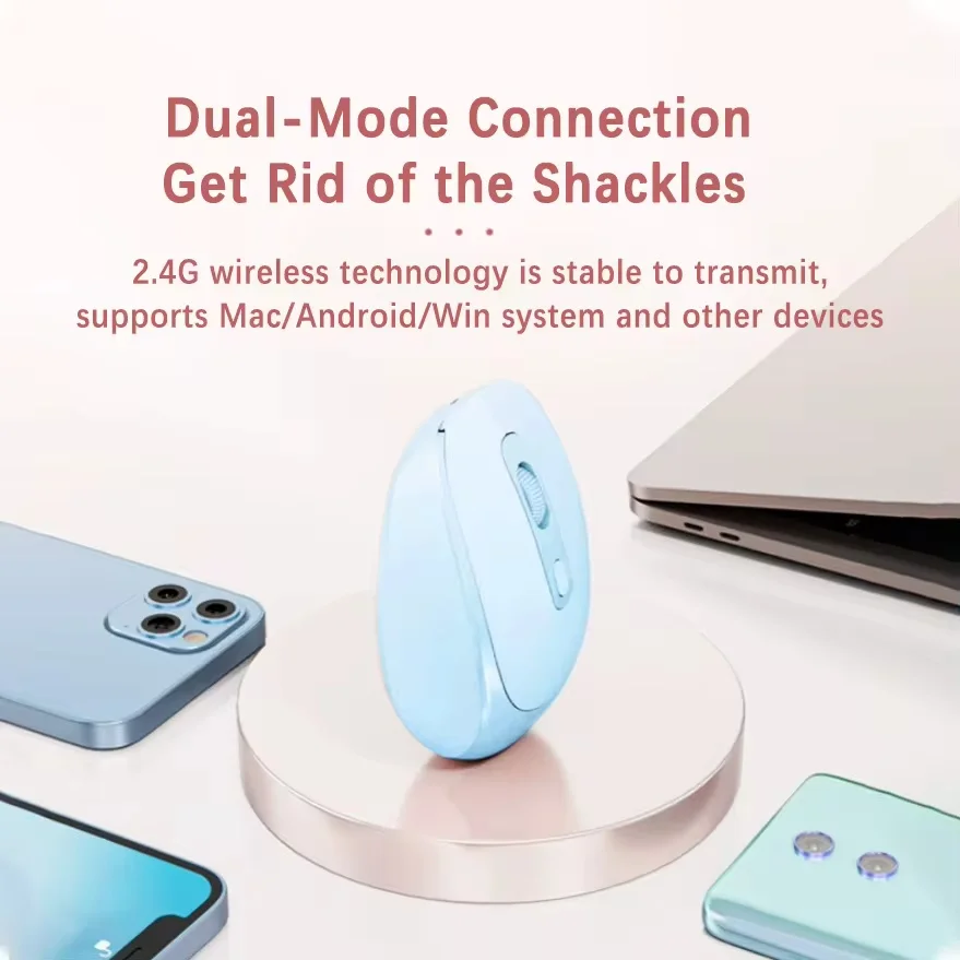 Wireless Computer Mouse 2.4G Bluetooth Rechargeable USB Silent Gamer Mouse