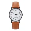 Fashion Luxury Watches for Men Top Brand Round Leather Strap Belt Quartz Watch Stainless Steel Dial Casual Bracele Watch Montre 6