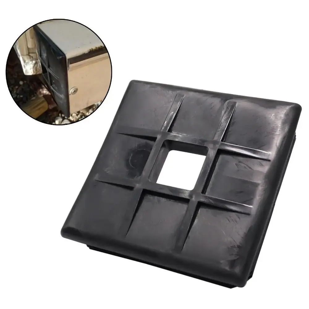 Lightweight Plastic Bumper Plug End Cap 4x4 Inch Practical Square Tube Hole Plug Black Furniture Cap Pipe Car Equipment