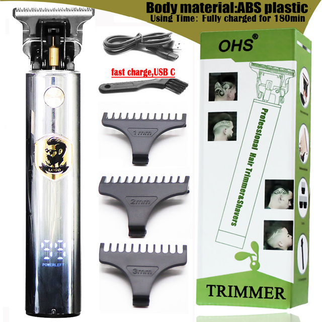 Display Electric Cordless Safety Razor Straight Shaver For Men Shaving Machine With Blades Shave For Beard Shavette