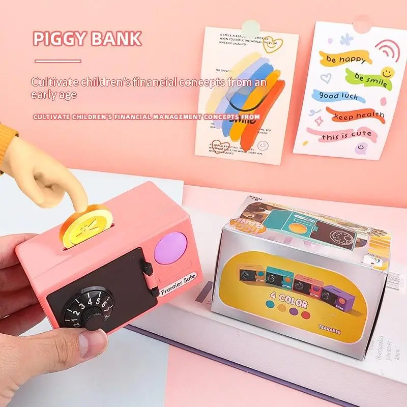 1 pezzo Novità! Mini salvadanaio a forma di bancomat per bambini, regalo di anno, con password, scatola digitale per il risparmio di denaro, deposito di monete e contanti_voghion.com
