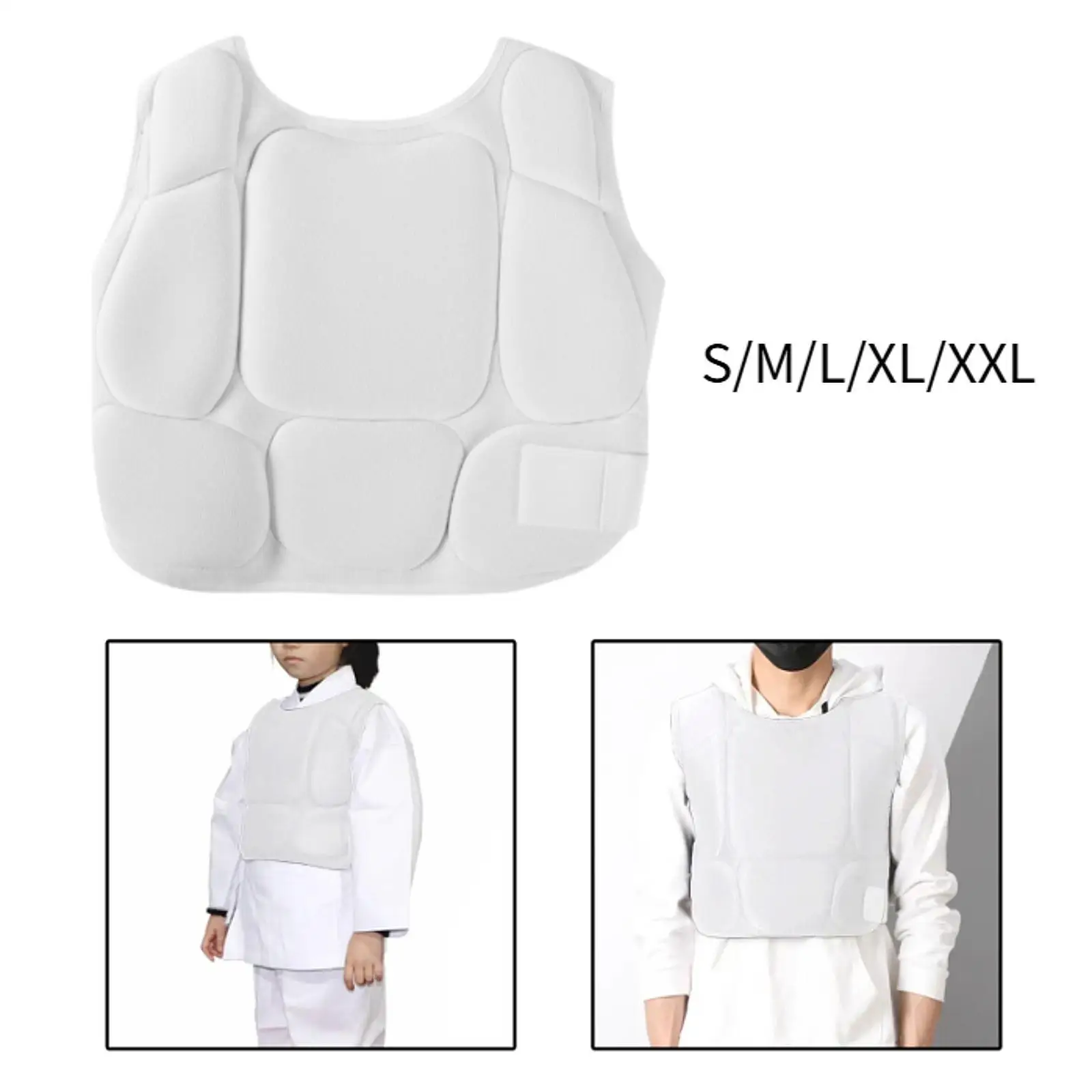 Karate Chest Protector EVA Rib Protector Armour for Baseball Football Sanda