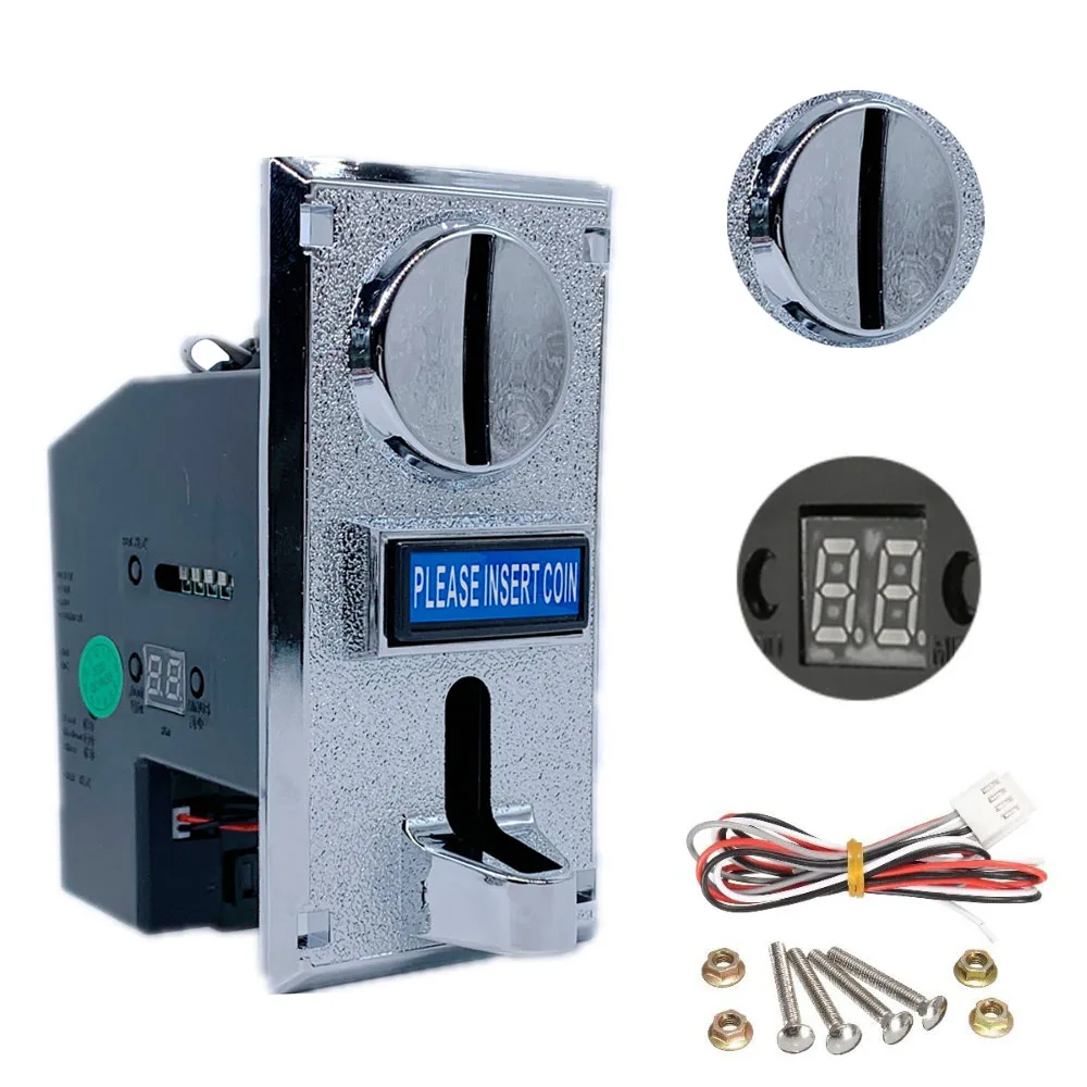 Details about   12V 6 Kinds Multi Coin Token Acceptor Selector for Vending Machine Arcade Game 