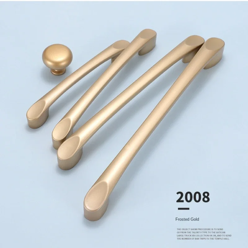Handles Drawer Cabinet Furniture Kitchen Handles for Cabinet Knob Door Drawer Furniture Kitchen Knob Golden Simplicity Hardware