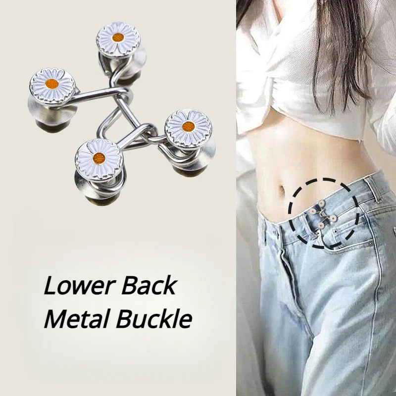 

Nail-free Metal Jeans Button Snaps Detachable Pants Clips Buttons Pins DIY Waist Tightener Clothing Buckles Sewing Tools