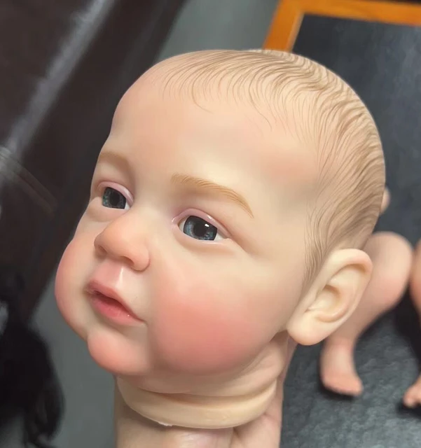 19 polegada já pintado bebe reborn kits muito realista boneca do bebê com  muitos detalhes veias diy em branco reborn boneca peças brinquedos -  AliExpress