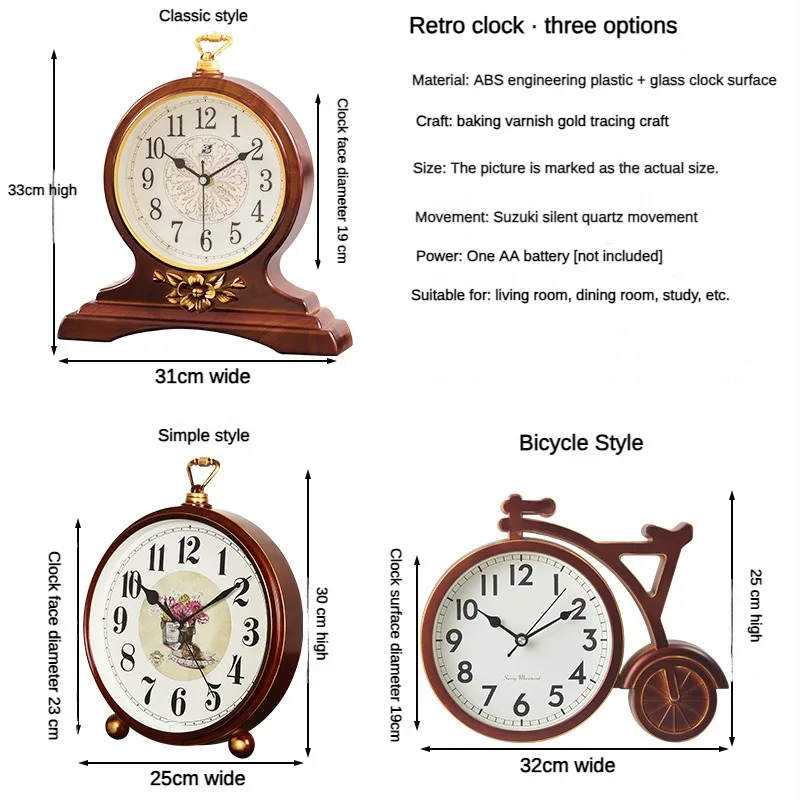 Montre de bureau en or moderne pour cadeau promotionnel - Chine Horloge de table et horloge de mode prix