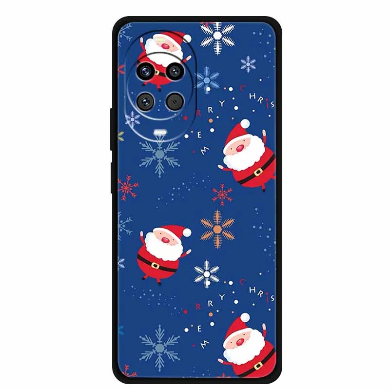Festive Cartoon Christmas Soft TPU Phone Case - Fun & Durable Bumper Cover