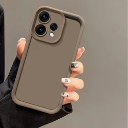 Luxury Candy Matte Soft Cover with Anti - Fall Protection for OPPO Reno15 (TY brown)