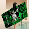 Japanese Anime One P-Piece Beach Towel Cartoon Cute Summer Kids Large Bath Pool Microfiber Absorbent for Swimming Travel 1
