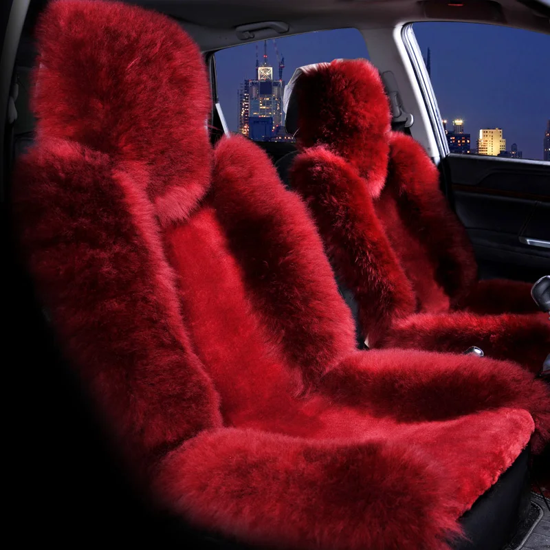Чехлы на сиденья автомобиля зимние теплые чехлы из 100% австралийской натуральной