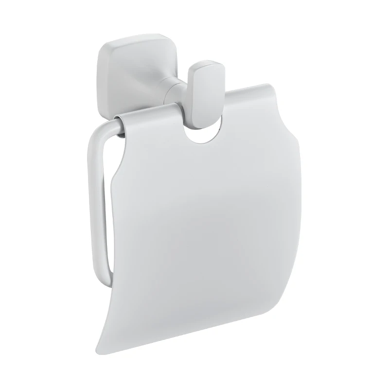 Stainless Steel Bathroom Wall Mounted Hardware White Towel Rack Toilet Paper Holder Towel Bar Hook Bathroom Accessories