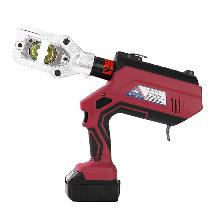 

ECT-60UNV Multifunction 360 Degree Rotation 6 Ton Battery Powered Hydraulic Wire Cable Lug Electric Crimping Tool