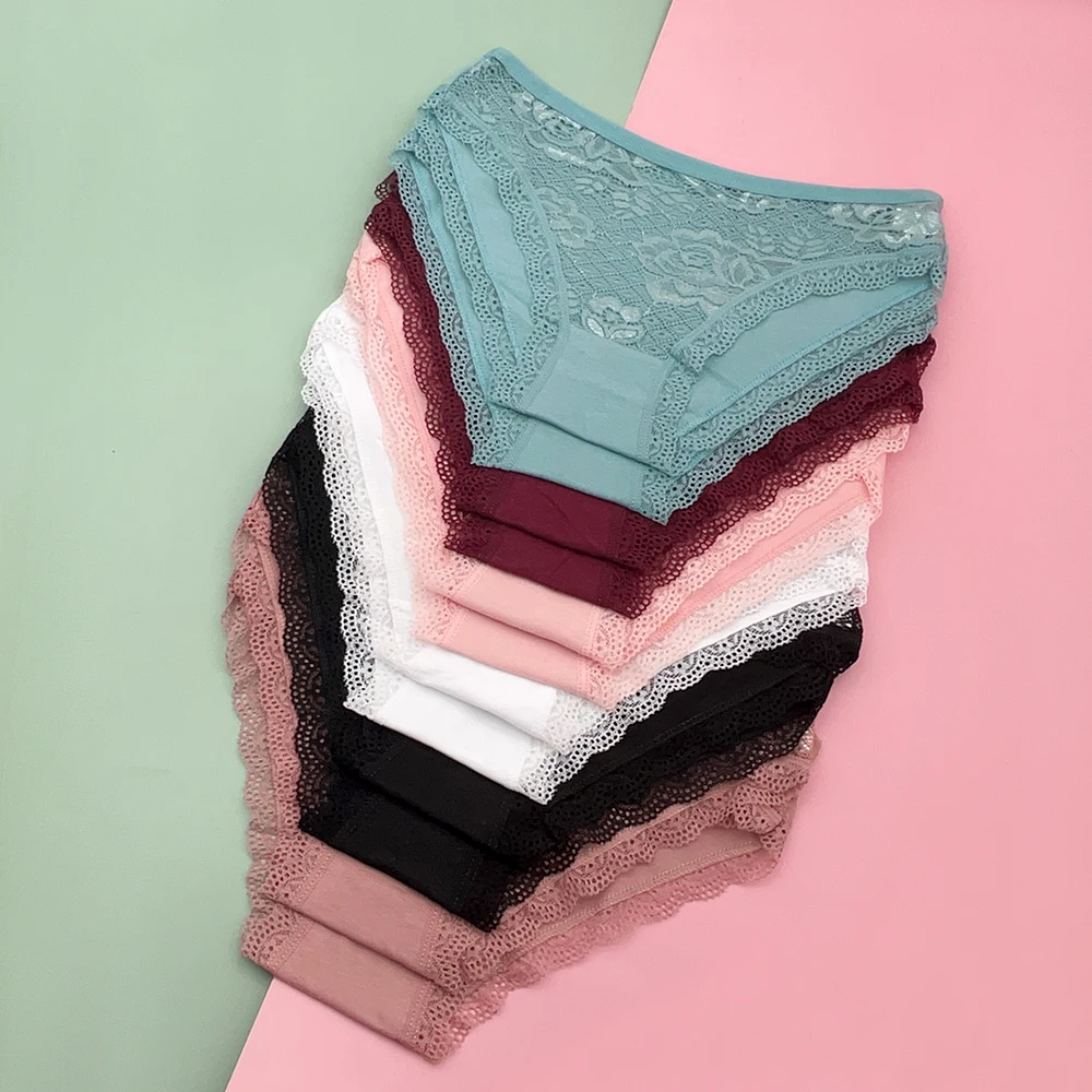 Moonflame 12 قطعة ملابس داخلية نسائية بلون سادة من...