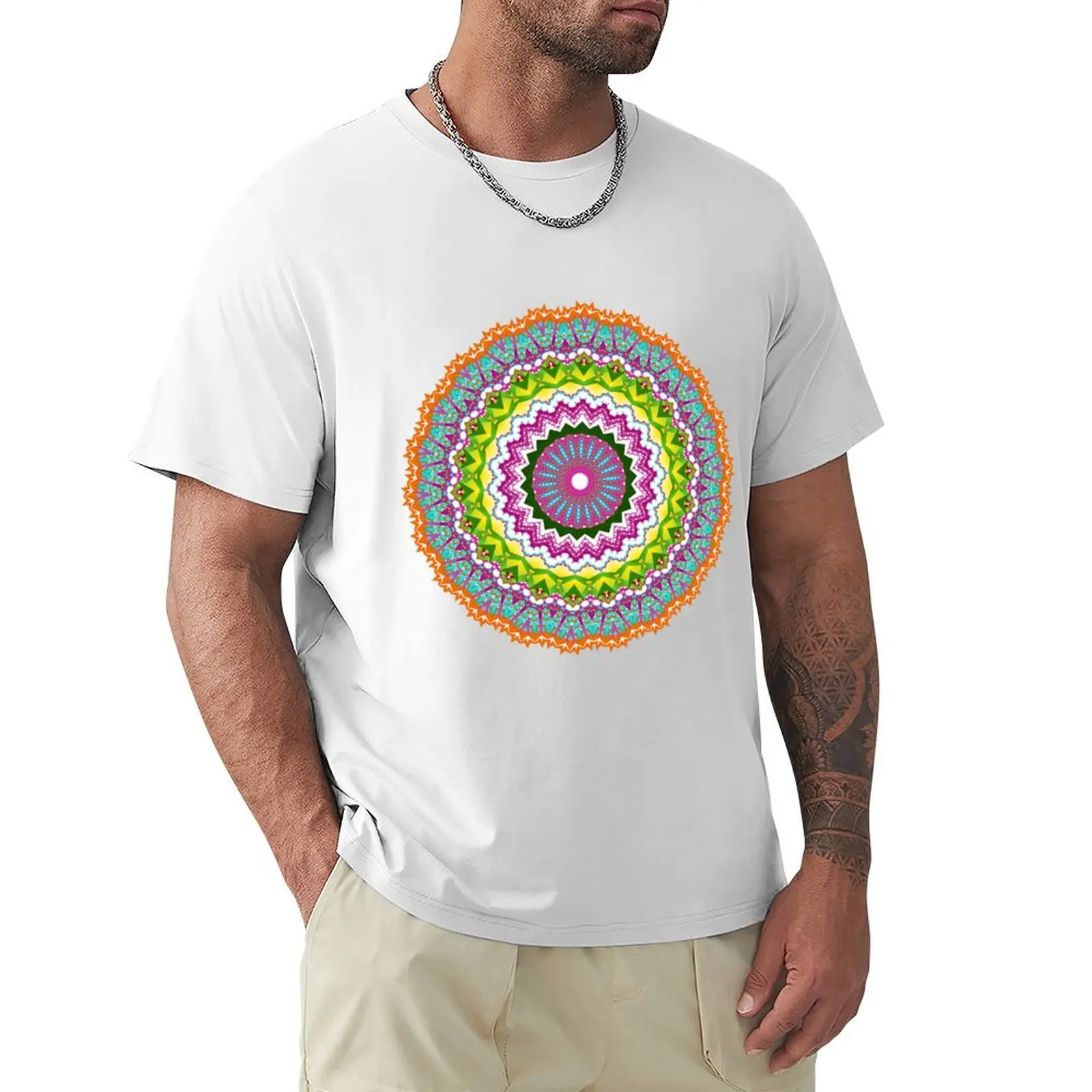 

Mandala Kaleidoscope Design T-Shirt Blouse anime aesthetic clothes mens champion t shirts