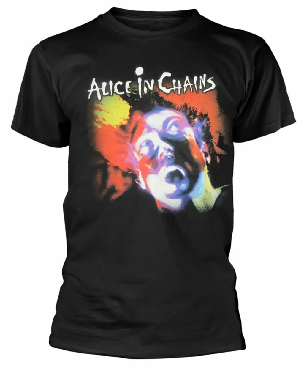 Ufficiale Alice In Chains T Shirt Facelift Album Cover Black Mens Metal Rock New