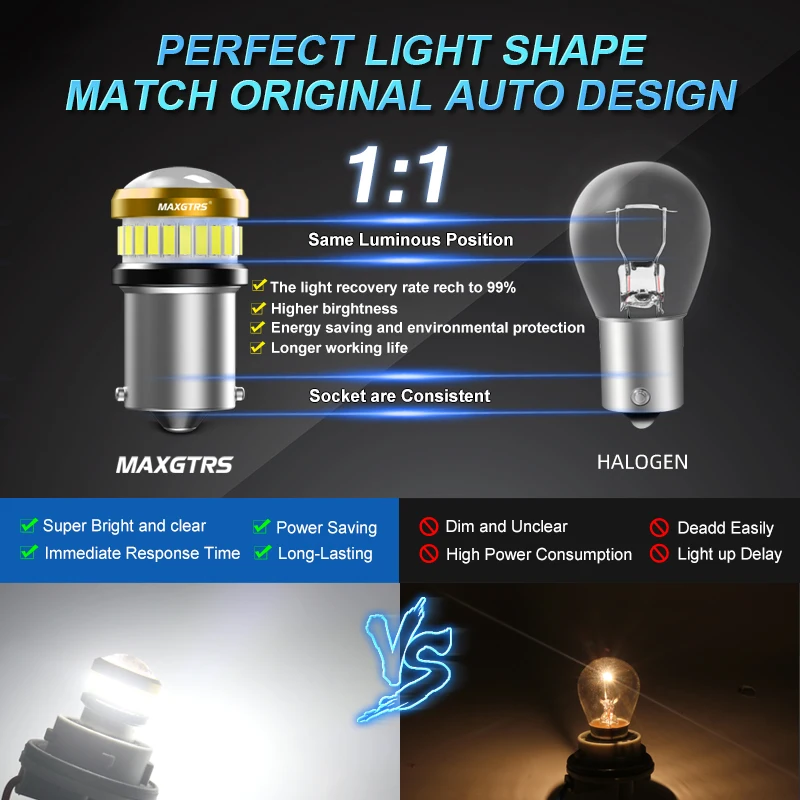 LED Turn Signal and Brake Light Bulbs